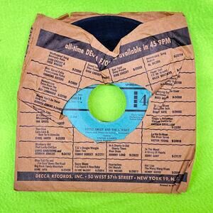 LITTLE ORLEY Cricket / bull Fiddle- Told by Uncle Lumpy - 45rpm‎ Vinyl Record